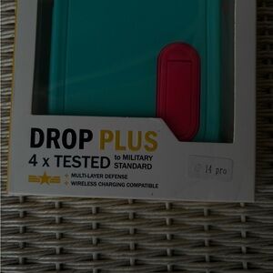 Teal and Pink iPhone 14 Pro Case